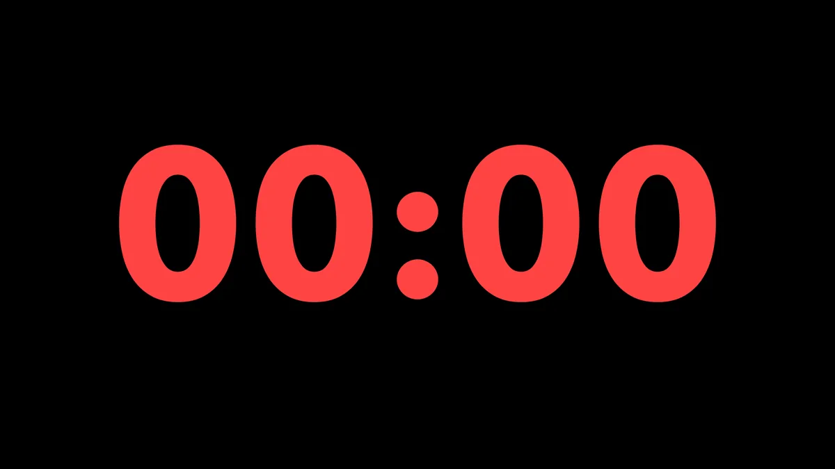 Overtime, default: digits turn red.